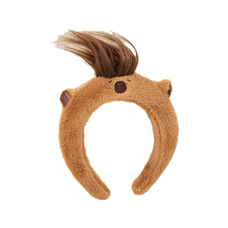 Plus Plush Kapibara ที่คาดผมการ์ตูน Capybara ที่คาดผมสาว Photo เครื่องประดับผม - รูปที่ 3