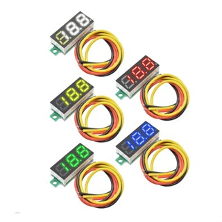 0.28 นิ้ว 0.28 DC 0-100V Super Mini Digital สีแดงสีเขียวสีฟ้…