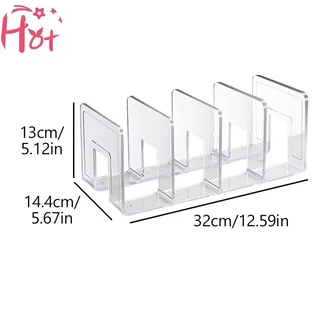 Ge พลาสติกใสกระเป๋าถือออแกไนเซอร์4ส่วนกระเป๋าตู้เสื้อผ้าชั้นวาง ง นอกจากนี้ กระเป๋ายืนแสดงถือจัดเก็บออแกไนเซอร์ผู้ถือสี่เหลี่
