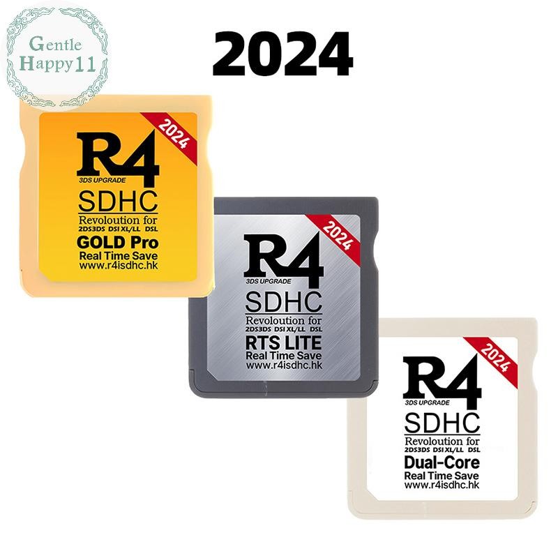 Gentlehappy 2024 สําหรับการ์ดเกม NDS สําหรับ R4I SDHC TF Card R4 SDHC Gold Pro การ์ดวิดีโอเกมการ์ดทองสีขาวเงินการ์ดหน่วยความจําดิจิตอล TH