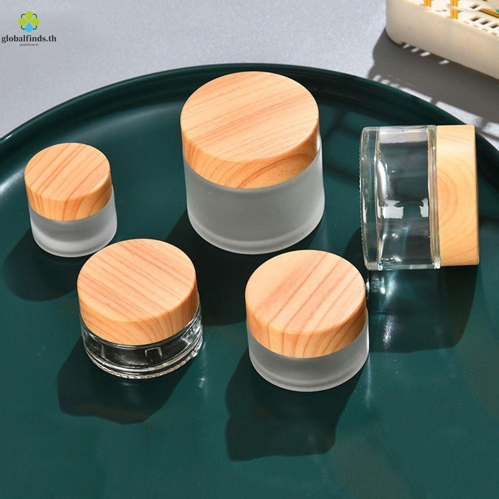 Lfinds Face Cream ขวด Lip Balm โปร่งใส Frosted 5-60g แก้วครีมกล่องตัวอย่างหม้อขวดรีฟิล Eye Shadow แต่งหน้าเก็บ Vials กระป๋องโลชั่น Vials