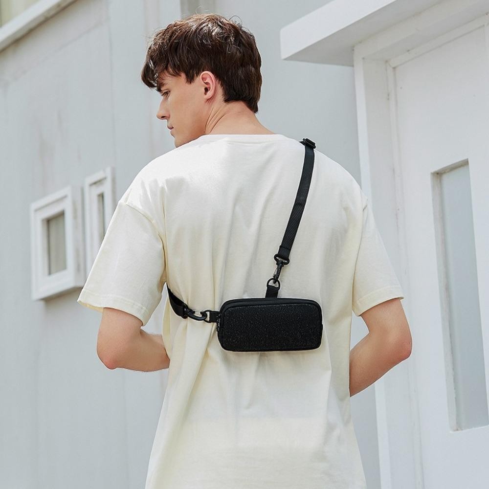ยูมิร์ กระเป๋าสะพายข้าง,พร้อมสายคล้องสีทึบกระเป๋าสะพายขนาดเล็ก,กระเป๋าใส่หูฟังอเนกประสงค์ขนาดเล็กแบบพกพา
