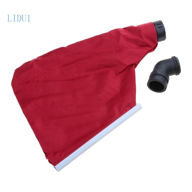 Lidu1 เก็บพื้นที่ไม้เรียบร้อยและทําความสะอาดด้วย Miter Saw Dust Collector Bag ถุงเก็บฝุ่นที่มีประสิทธิภาพสําหรับเลื่อย D
