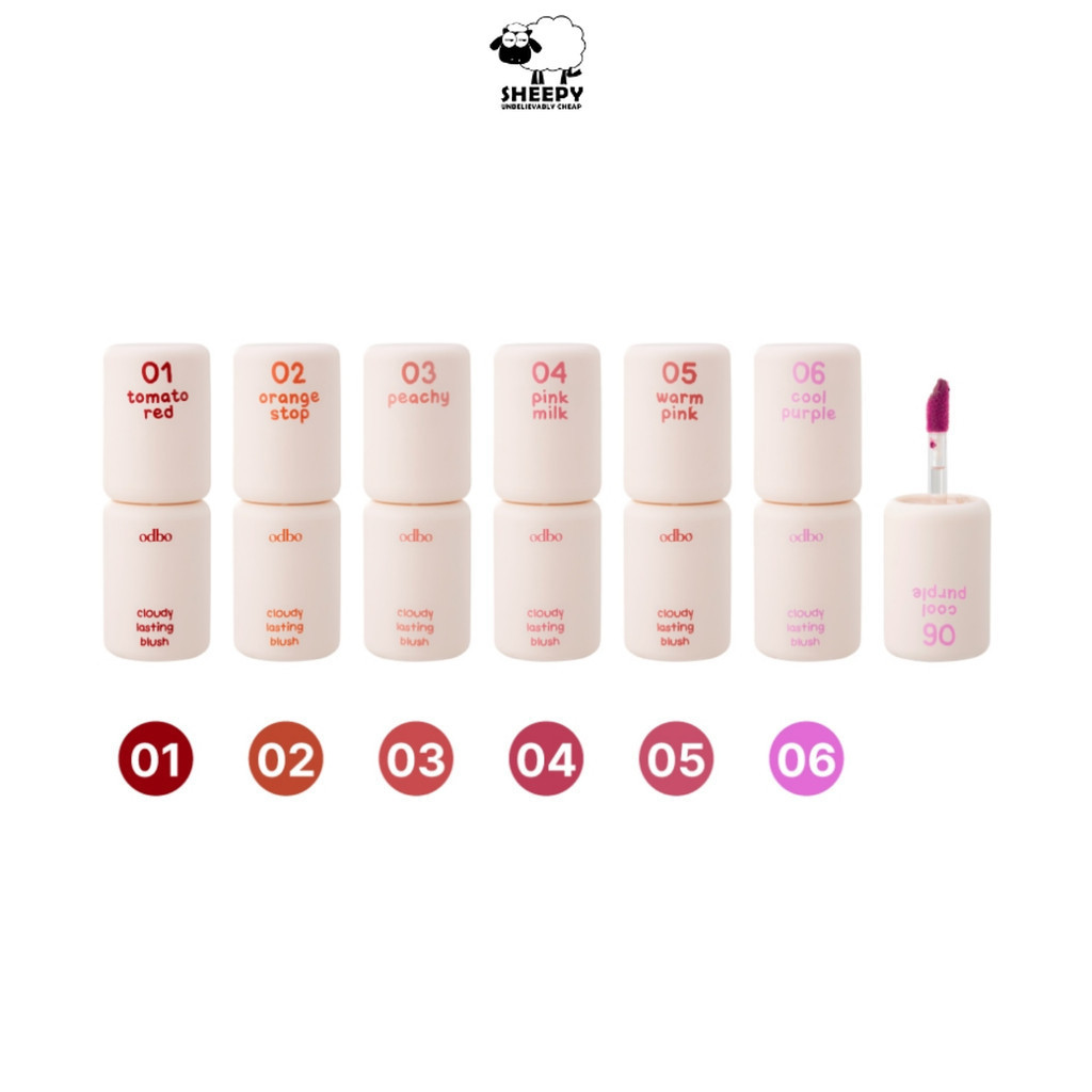 odbo Cloudy Lasting Blush บลัชออน เนื้อบางเบา (OD1306)