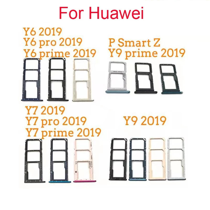 สําหรับ Huawei Y6 Y7 Y9 Pro Prime 2019 ซิมการ์ดถาด SD Slot Holder