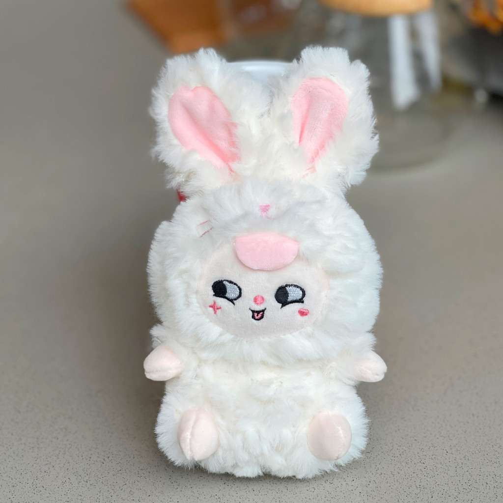 ตุ๊กตาน่ารักการ์ตูนกระต่ายพวงกุญแจจี้กระเป๋านักเรียน