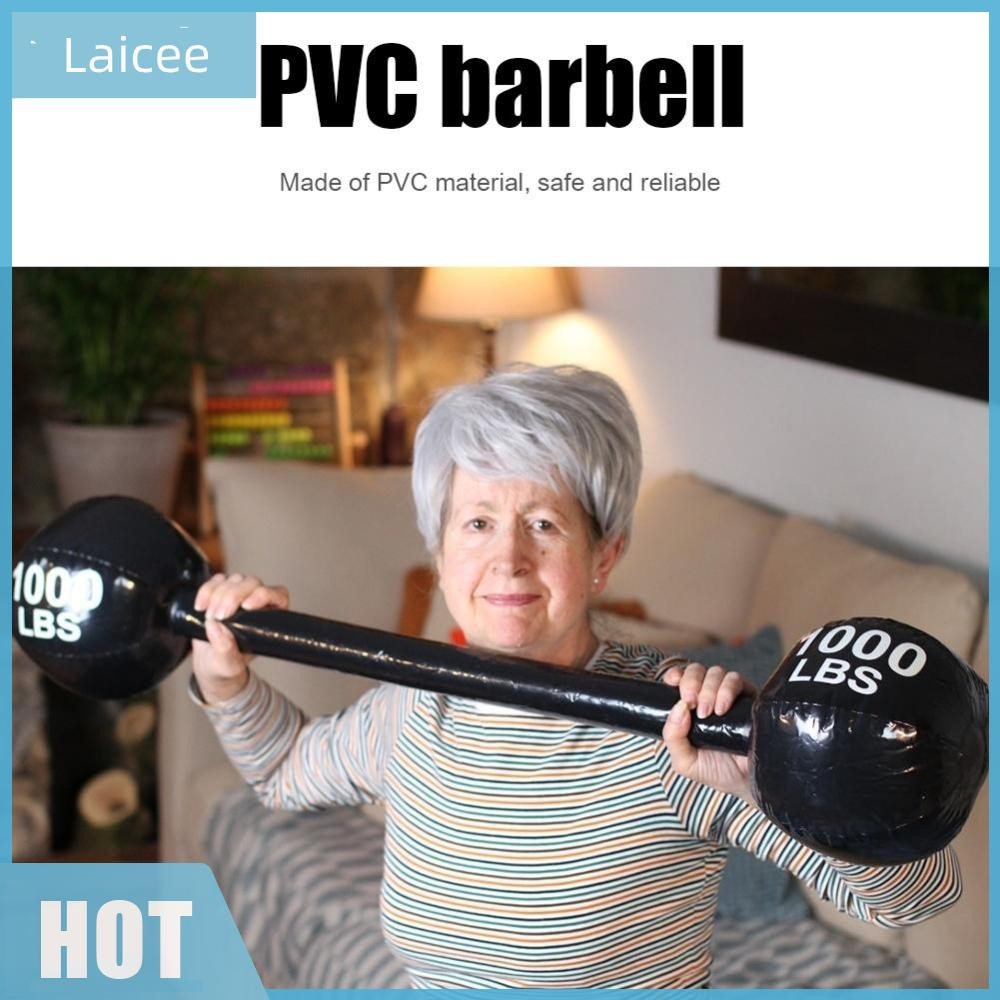[Laicee.th] ของเล่นเด็ก PVC หนา Inflatable Barbell ของเล่นเด็กฟิตเนสดัมเบลกีฬา