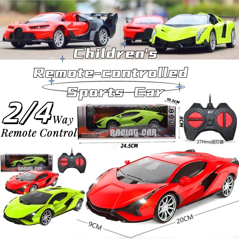 2/4-way Control Racing Car 1:24 Super Racing Chargeable RC รถจําลอง Drift วิทยุควบคุมของเล่น