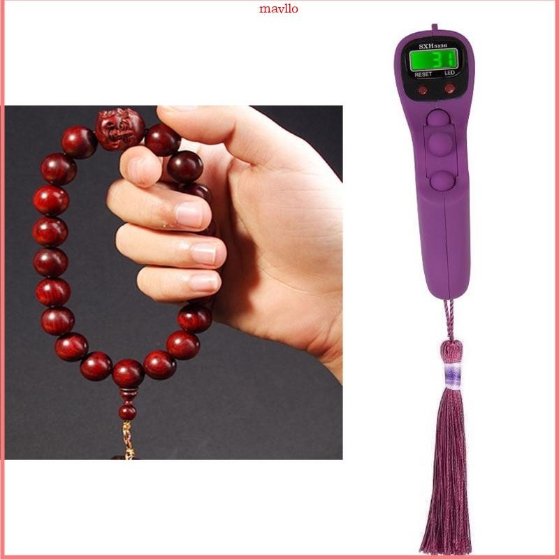 Mavlo มือถือจํานวนกลคลิกเคาน์เตอร์ LED อิเล็กทรอนิกส์มือถือ Tally Counter สําหรับสินค้ากอล์ฟนับ Lap Knitti