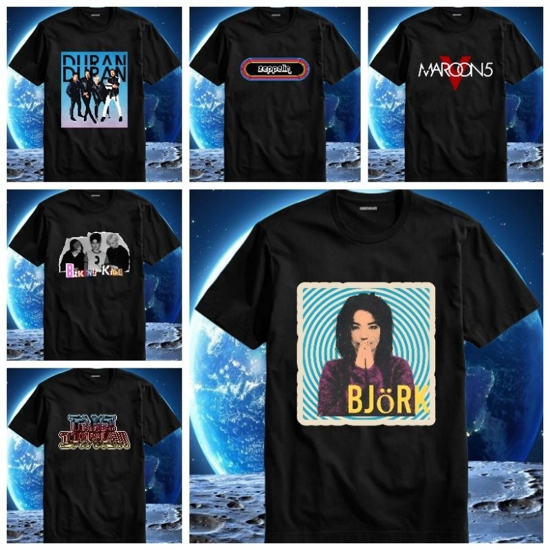 💯🤗ขายร้อน✨ Baju Kaos Tshirt T เสื้อผู้ชายชายหญิง Unisex Band SingerDuran Tame Impala Led Zeppelin Bj