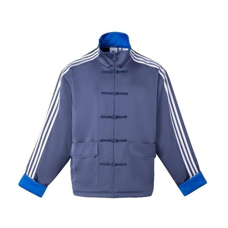 Stand-up Collar Casual Long-Sleeved Chinese Style Three-Bar Jacket All-Match Fashion Commuter