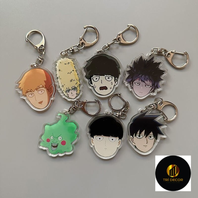 Mob Psycho ตลกอะนิเมะพวงกุญแจผู้หญิง Kageyama Shigeo Reigen Arataka Ekubo Key Chain Man กระเป๋าจี้อะ