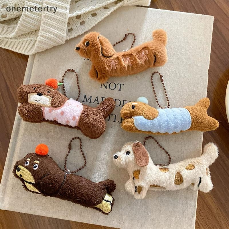 Onem Kawaii สุนัข Dachshund ตุ๊กตาพวงกุญแจการ์ตูนลูกสุนัขยัดไส้พวงกุญแจน่ารัก Key Holder จี้กระเป๋าแขวนตกแต่งคู่ของขวัญ n