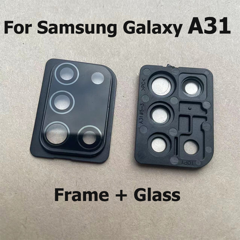 ใหม่ CL เลนส์กระจกกล้องหลัง พร้อมกรอบ สําหรับ Samsung Galaxy A80 กรอบเลนส์กล้องหลัง สีดํา ทอง เงิน