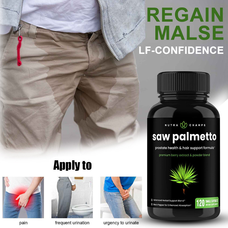Saw Palmetto Premium Blend - ระดับ DHT รักษาผมเพื่อสุขภาพ รองรับต่อมลูกหมาก - ปราศจากกลูเตน