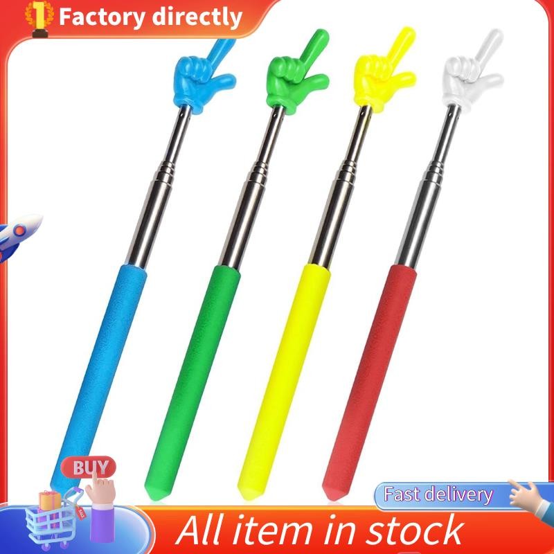 4 ชิ้นครู Pointer Stick Telescoping Hand Pointer Retractable Pointer Finger Reading Aid สําหรับ Pres