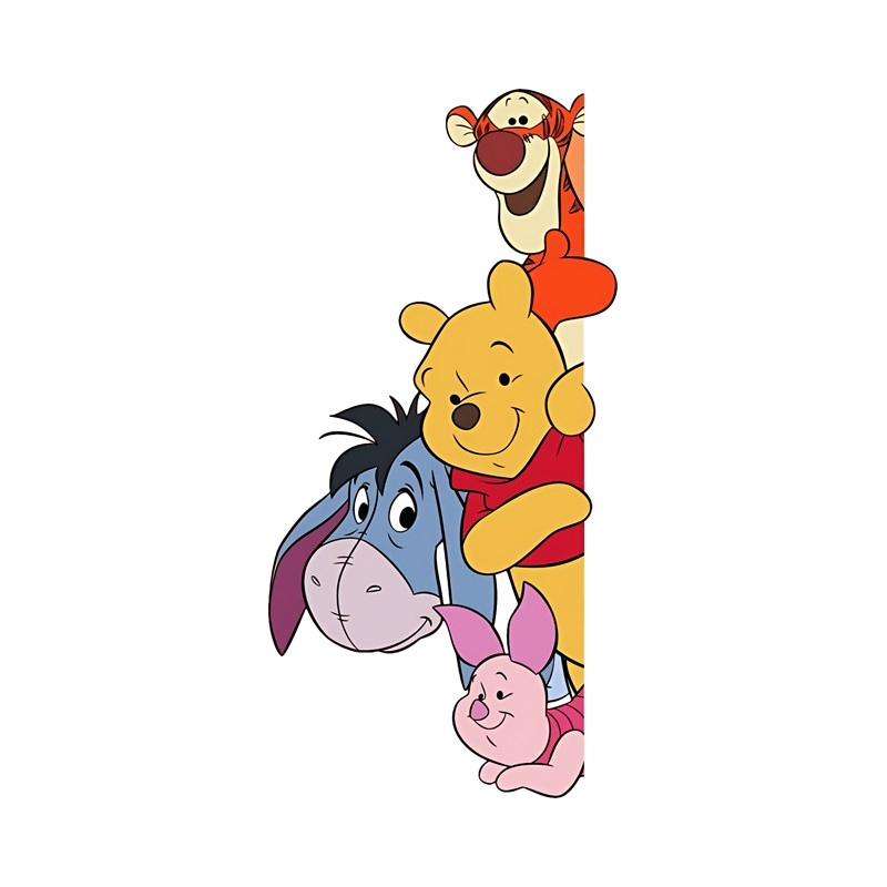 EARLFAMILY Winnie the Pooh น่ารัก Peeker สติกเกอร์รถรถจักรยานยนต์สร้างสรรค์ Windows สเก็ตบอร์ดกระเป๋าเดินทาง Occlusion Scratch Decals บุคลิกภาพป้ายรถ