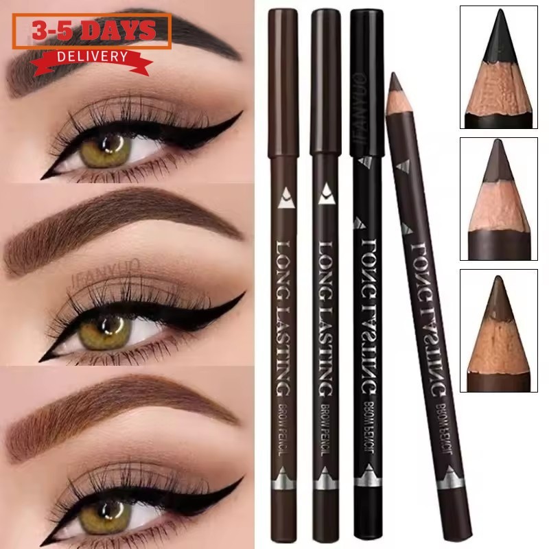 [3-5 วันมาถึง]1/3PCS MENOW ดินสอเขียนคิ้ว Ultra-Precise - Sharpened Square Core สําหรับคิ้วธรรมชาติ สูตรกันน้ําพร้อมแปรงผสมอ่อนโยน