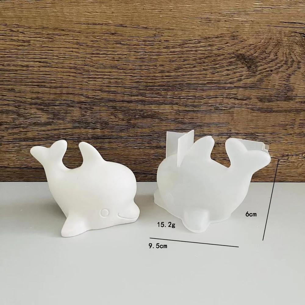 1PC 3D Dolphin เรซิ่นแม่พิมพ์ DIY Little Dolphin ซิลิโคน Mould Drop กาว Mould พลาสเตอร์ตกแต่ง Mould