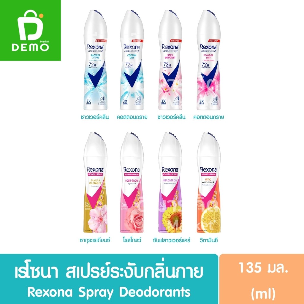 เรโซน่า สเปรย์ ขนาด 150 มล. Rexona Spray สเปรย์ระงับกลิ่นกาย