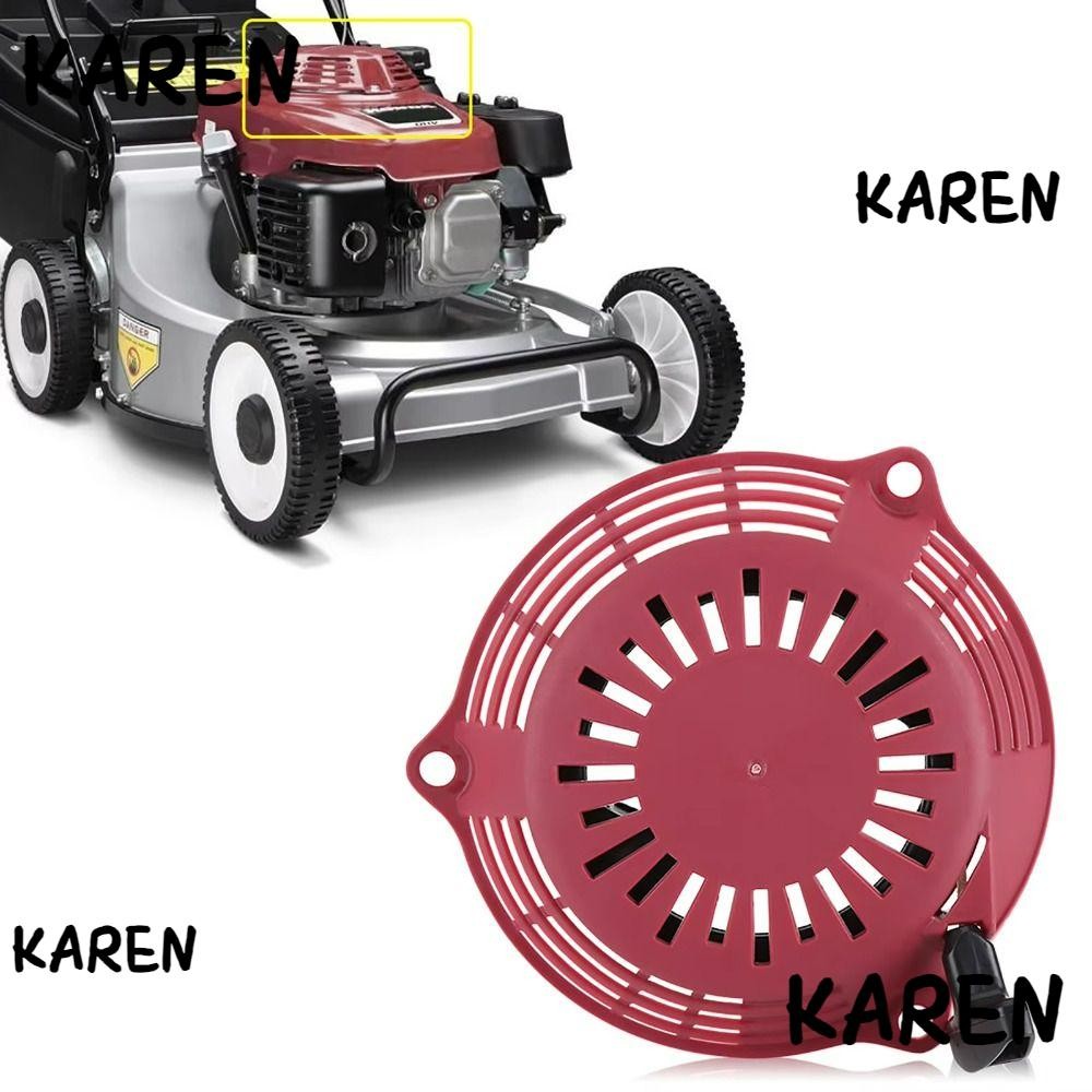 KAREN สําหรับ GCV190 GCV160 Kickback Starter, พลาสติกทนทานเครื่องยนต์มอเตอร์ Pull Start, สีดํา + สีแ