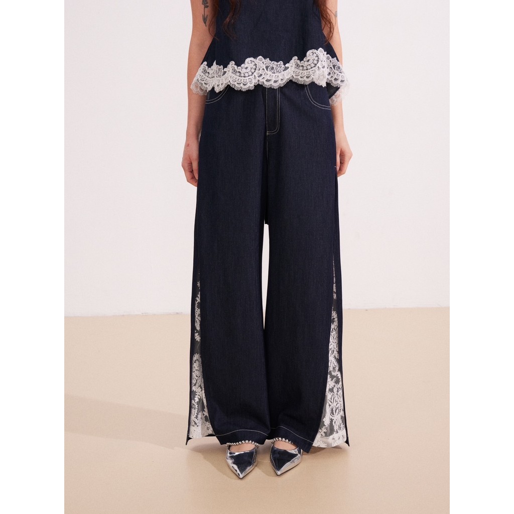 สินค้าลิขสิทธิ์แท้ IRIS BOUTIQUE IS73307-IP73307-2 Denim muse blouse-pants กางเกง ดูดี เนื้อผ้าดี ราคา ถูกที่สุด ดีลบีเคเค แกลเลอรีภาพที่ 7