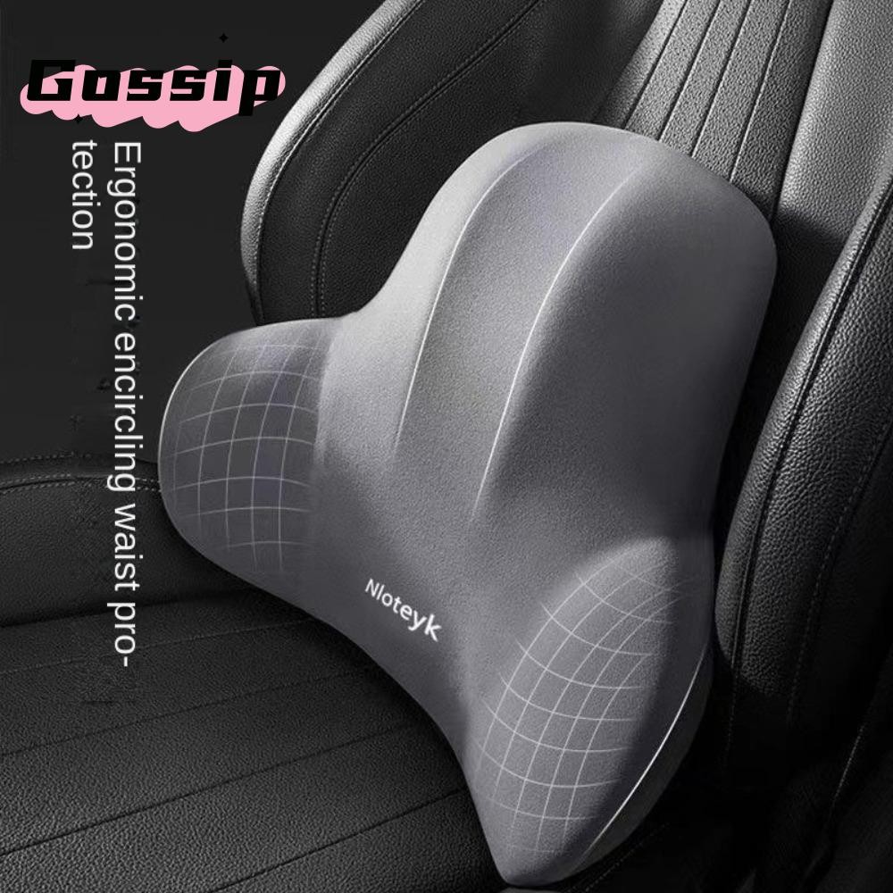 GOSSIP หมอนรถที่นั่ง, Cervical Lumbar Support Back Pad เบาะคอรถ,สบายคอ Rest Protector เมมโมรี่โฟมรถอุปกรณ์เสริมอุปกรณ์ในรถยนต์