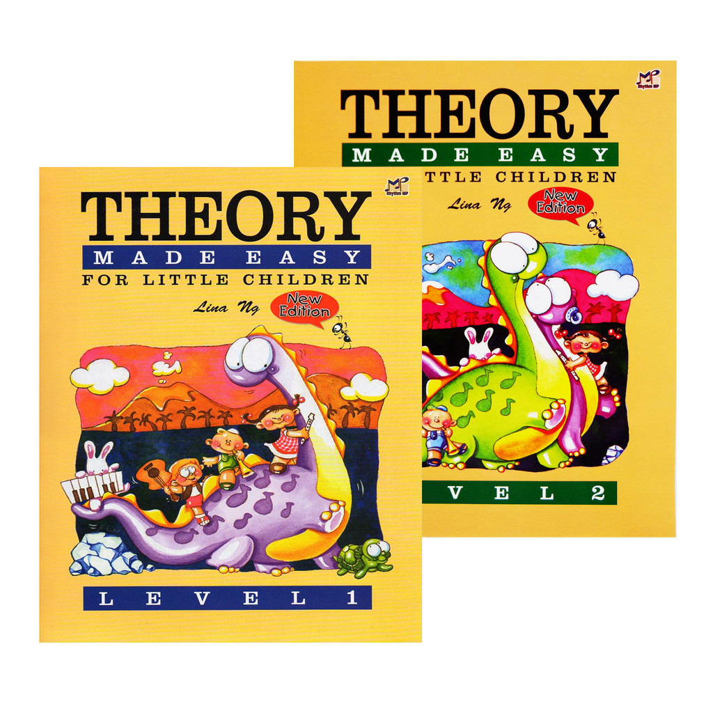 Theory Made Easy Level 1 & 2 Music Book Lina Ng Rhythm MP Piano Guitar