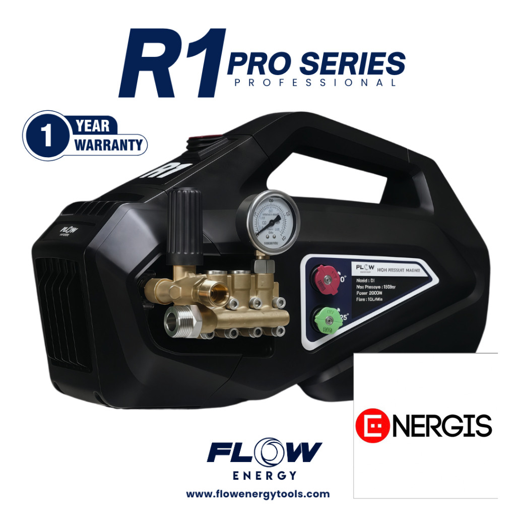 เครื่องฉีดน้ำแรงดันสูง Flow Energy รุ่น R1 แข็งแกร่ง ทนทาน