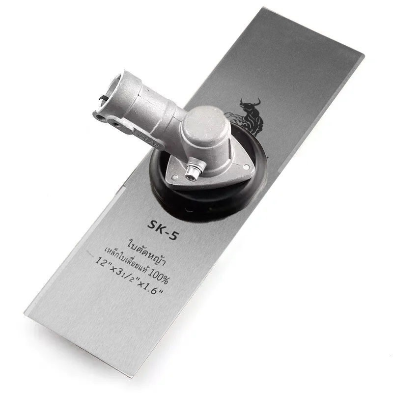 MUSCLE COW ใบมีดตัดหญ้า ใบมีดตัดหญ้าเหล็กคุณภาพสูง ใบมีดความแข็งแรงสูง SK5 ขนาด 12-16 นิ้ว ความหนา 1.6 มม - รูปที่ 6