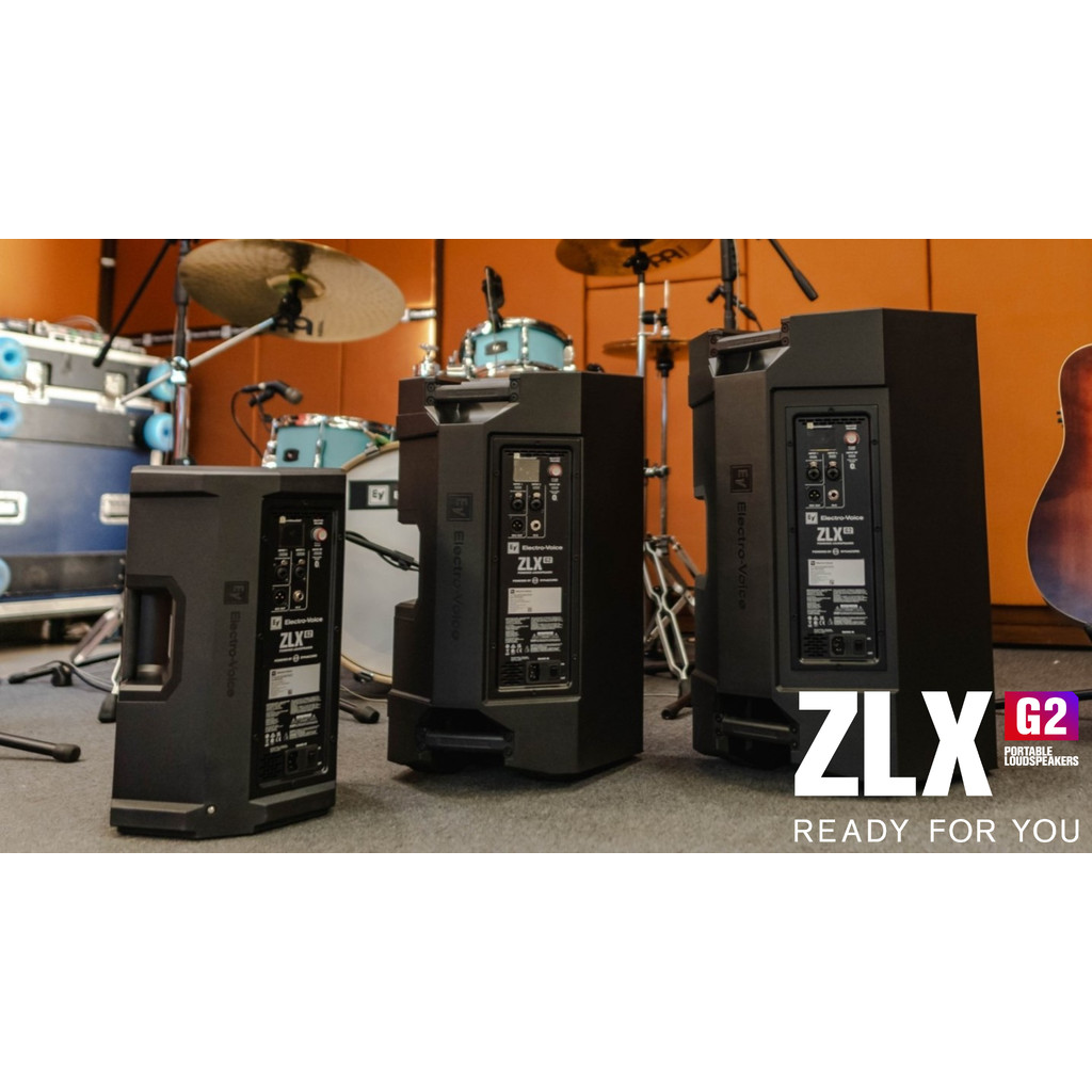ลำโพง EV Electro-Voice ZLX G2 ใหม่ มิกเซอร์ในตัว ZLX-8P-G2, ZLX-12P-G2, ZLX-15P-G2 ลำโพง Active
