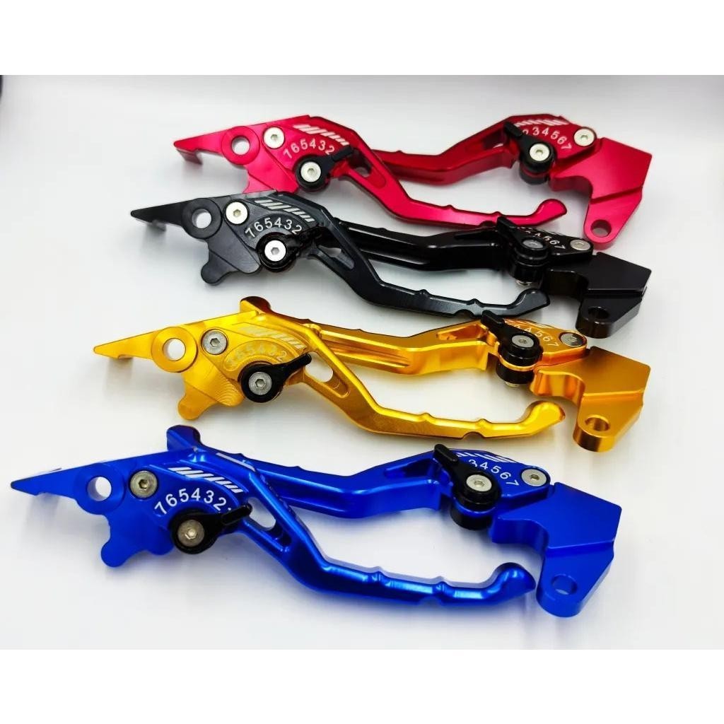 มือเบรค ปรับระดับ RCP สำหรับ AEROX/Nouvo MX/QBIX/GRAND Filano  งาน CNC แท้ปรับ 7 ระดับ ไดรส์ สีทั้งต