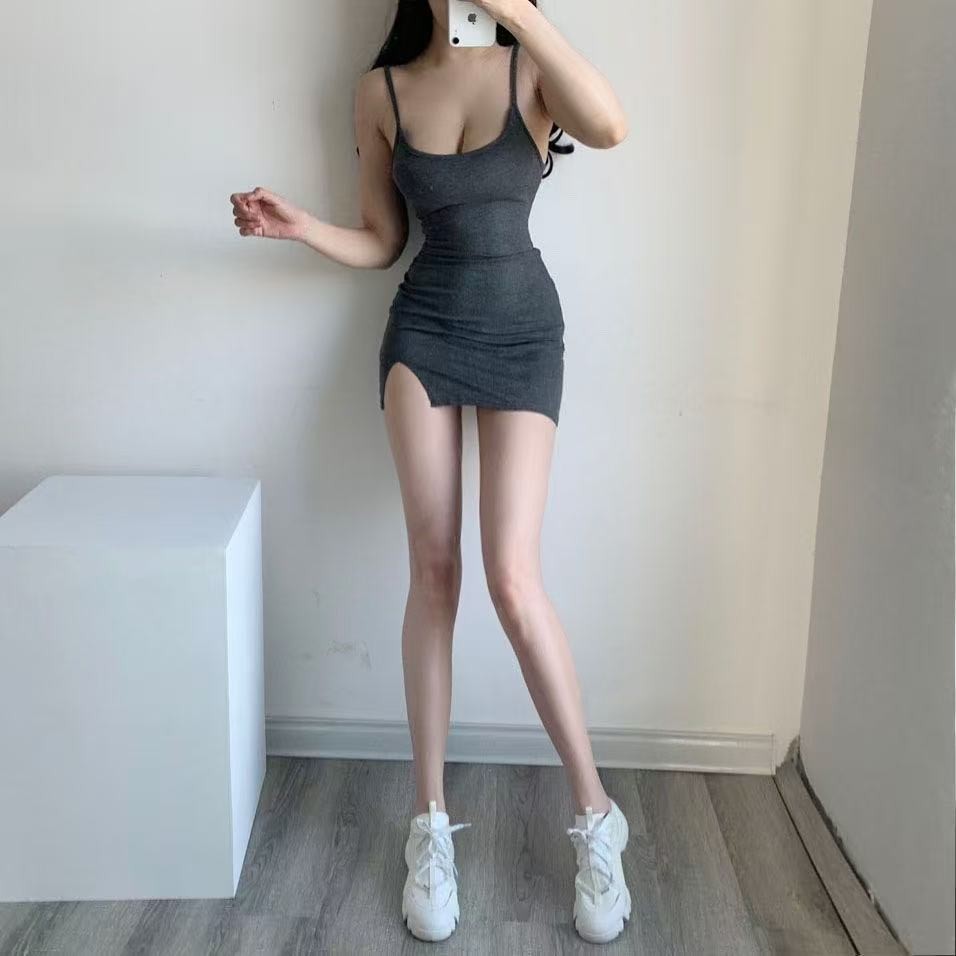 จัดส่งจากกรุงเทพฯ กระโปรงสั้นเกาะอก ชุดรัดรูป สวยเซ็กซี่ เดรสน่ารักหวาน - รูปที่ 4