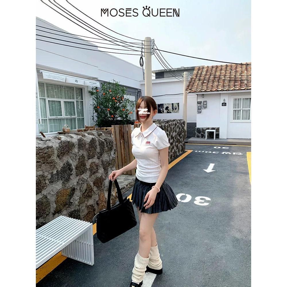 MOSESQUEEN ฤดูร้อนใหม่พิมพ์ T เสื้อแฟชั่นแนวโน้มผู้หญิง Breathable สบายหลวม Fit T เสื้อแฟชั่นสไตล์สาว #63028