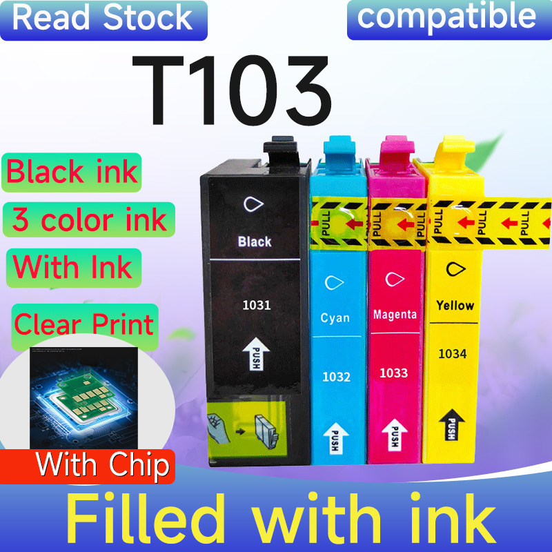 ตลับหมึก Epson 103 ที่รองรับสําหรับ T140W / TX550W / TX600FW / TX610FW / TX510FN / TX515FN / T1110