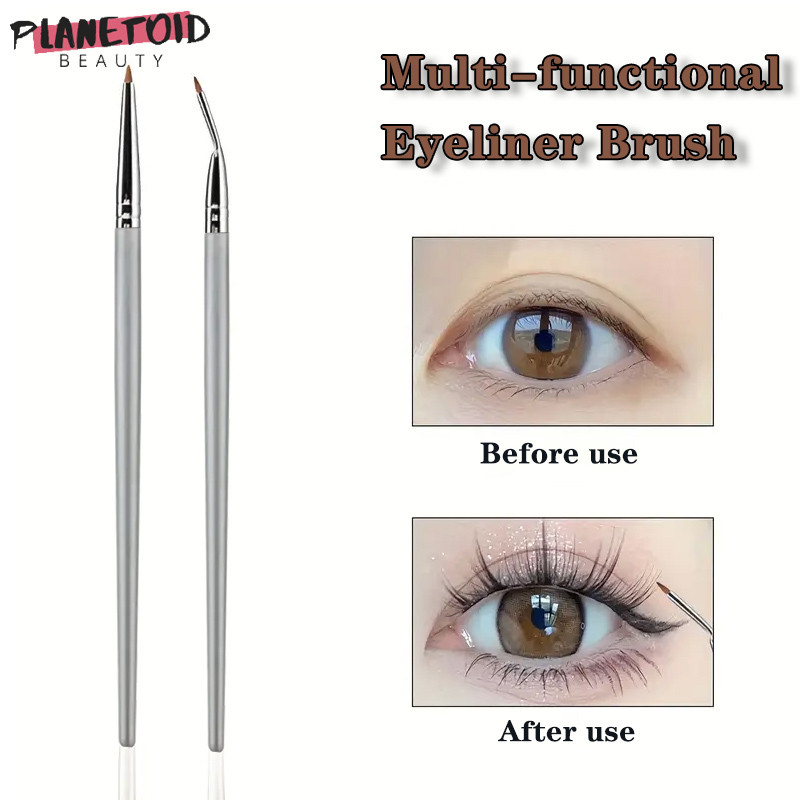 แปรงอายไลเนอร์ แปรงขอบมีด Lying Silkworm Eye รายละเอียด Ultra-fine Head แปรงแต่งหน้าเครื่องมือแต่งหน้า