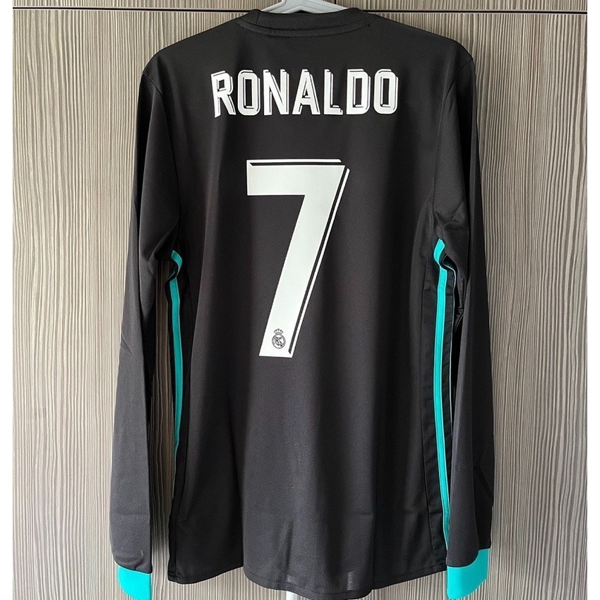2017-2018 Real Madrid Away Jersey CR7 Ronaldo Retro Football Shirt – Adult Long & Short Sleeves (เวอ