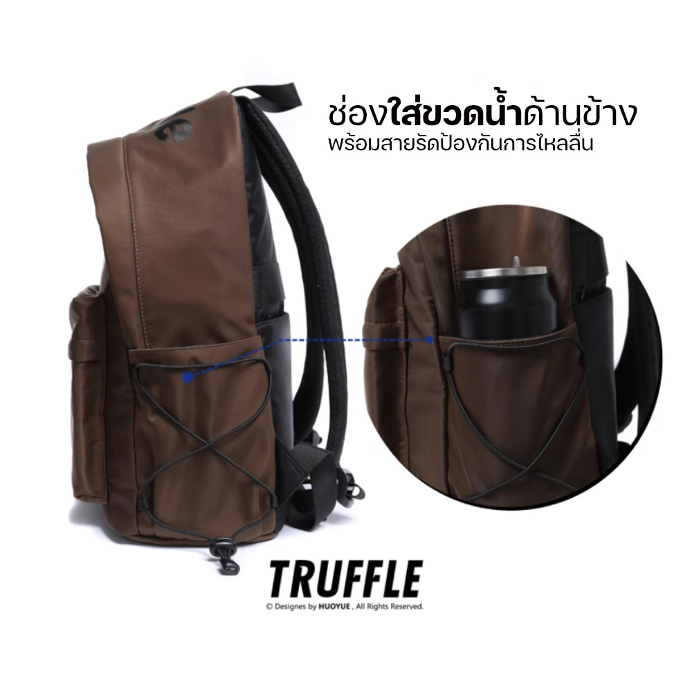 Truffle TFLD Travel Bag 2025 กระเป๋าเป้สะพายหลังสำหรับ Macbook Pro 14-16