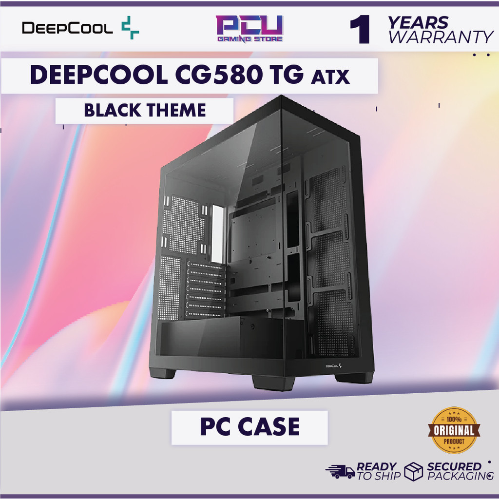 DEEPCOOL CG580 TG ATX CASE - สีดํา
