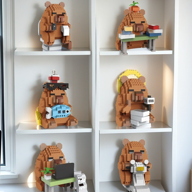 Q ของขวัญของเล่นบล็อกตัวต่อปลาโลมาน่ารัก