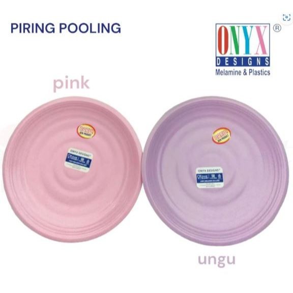 8.5 12084 POOLING DINNER PLATE / ONYX MELAMINE PLATE