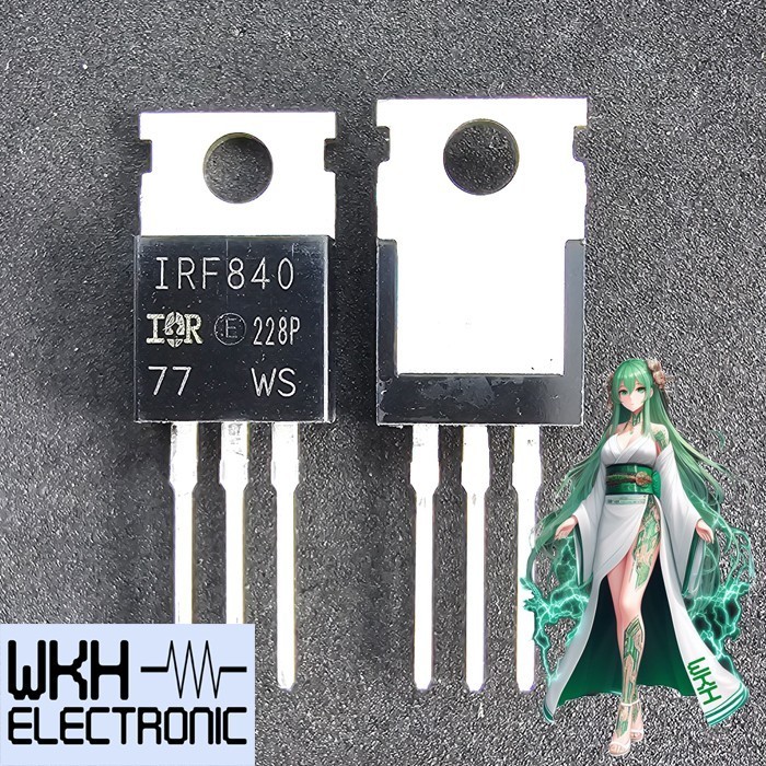 EWR27 IRF840PBF IRF840 IRF840N 8A 500V N MOSFET ทรานซิสเตอร์ TO 220