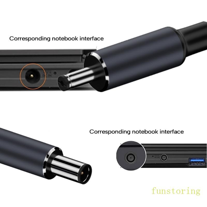 FUN 140W Type C PD ถึง 5 5x2 1 มม. 4 5x3 0 มม. 5 5x2 5 มม. 6 0x3 7 มม. 7 4x5 0 มม.แหล่งจ่ายไฟ