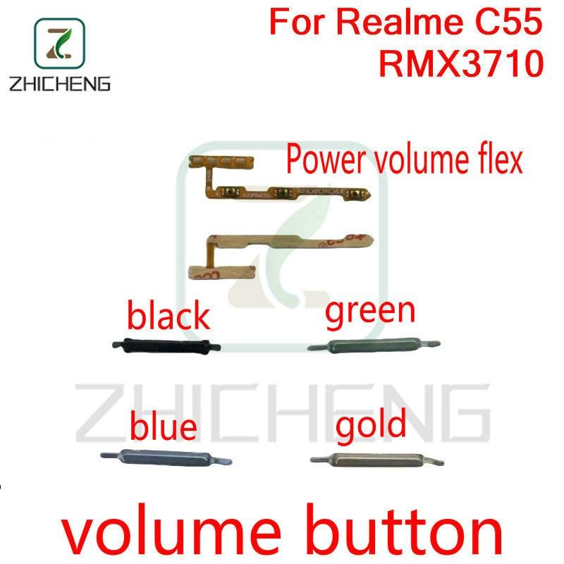สําหรับRealme C55 RMX3710 ปุ่มเปิดปิดระดับเสียงและปุ่มหน้าจอล็อค