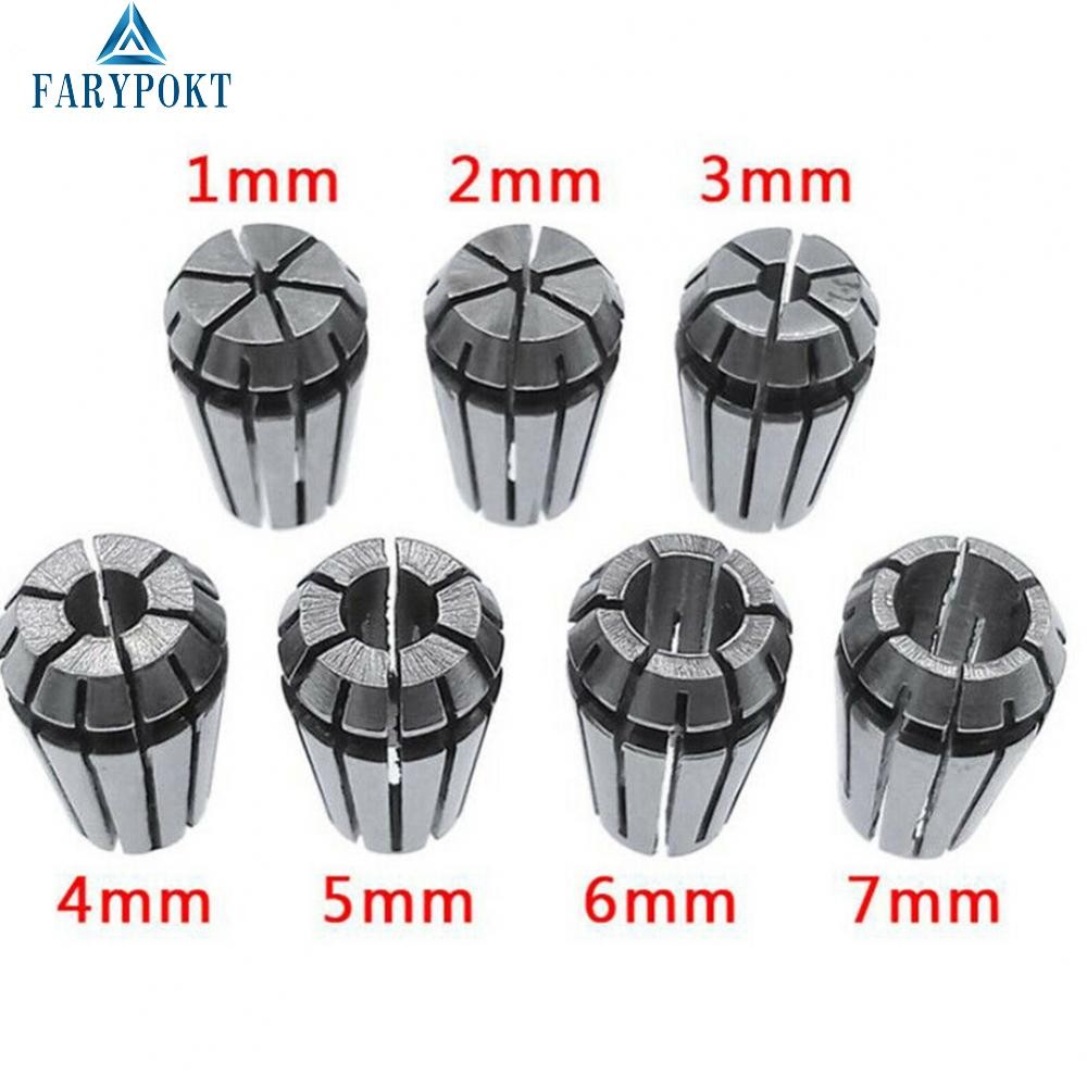 ER11 Collet Replacement 11.5 มม.เส้นผ่านศูนย์กลาง 1 มม.-7 มม.อุปกรณ์เสริมเครื่องกลึงเครื่องมือ