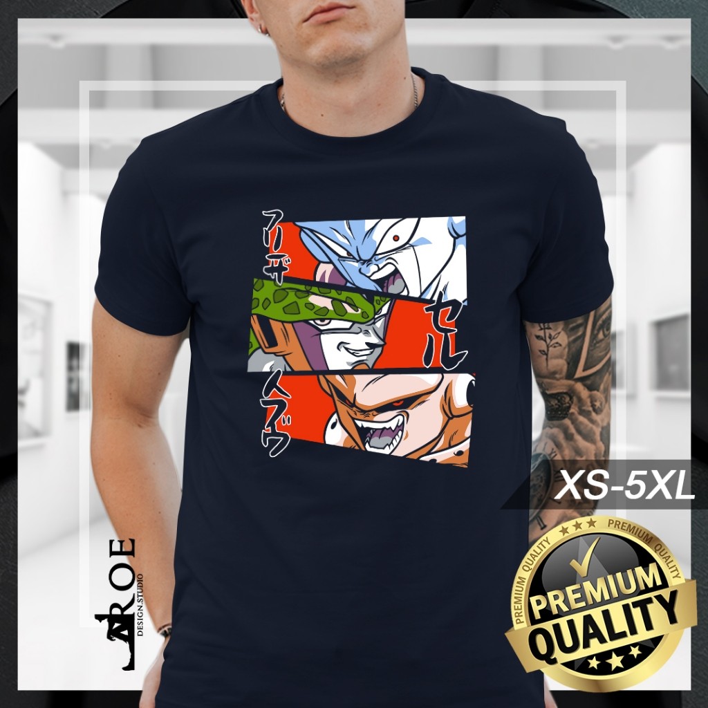 เสื้อยืด Baju FRIEZA CELL MAJIN BUU DRAGONBALL Unisex + Plus Size 2