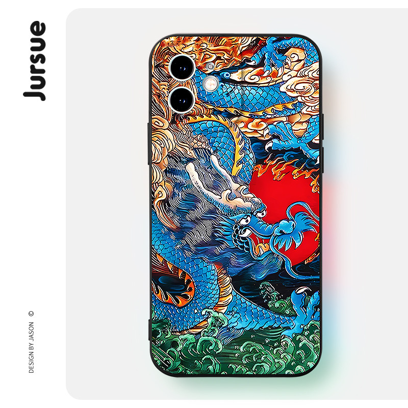 JURUSE การ์ตูนแฟชั่นความงามกันกระแทกป้องกันกรณีโทรศัพท์อ่อนสําหรับiPhone 16 15 14 13 12 11 Pro Max SE 2020 X XR XS ip 8 7 Plus P230Q