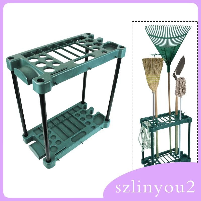 [szlinyou2] Garden Tool Organizer Utility Rack Practical Space Saving Yard