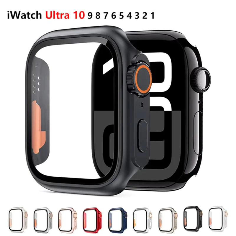 ป้องกันหน้าจอสําหรับ แอปเปิล ดู 10 46มิลลิเมตร42มิลลิเมตร44มิลลิเมตร45มิลลิเมตร40มิลลิเมตร41มิลลิเมตรฮาร์ดกันชนกรณีสําหรับ ฉันดู 9 8 7 6 5 4เปลี่ยนอุ
