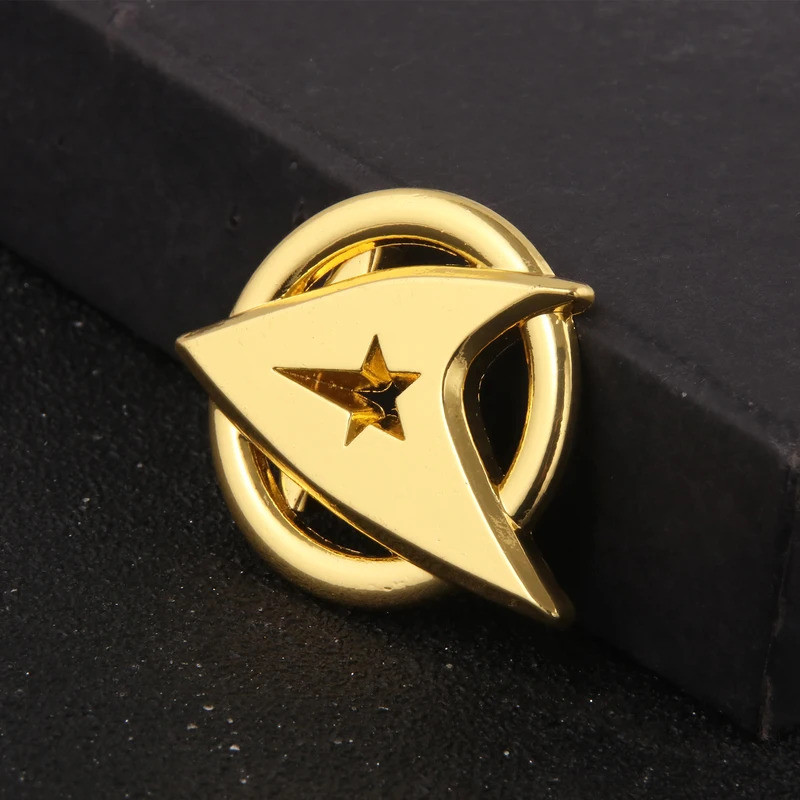 รายการทีวี Star Trek Metal Enamel Pins Brooch First Generation Captain Badge เข็มกลัดสำหรับเสื้อผ้าก